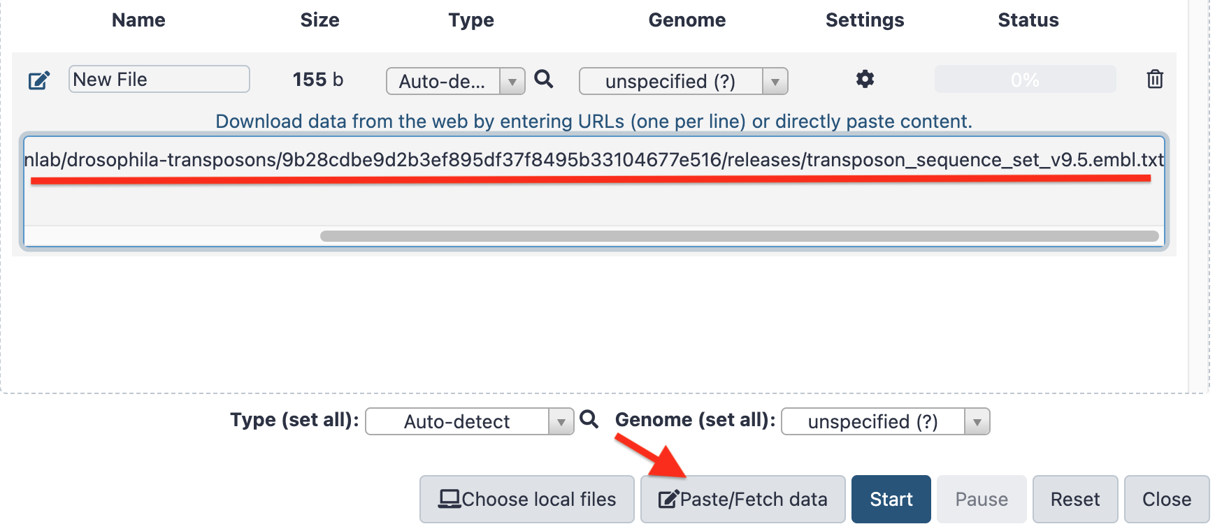 Paste/Fetch